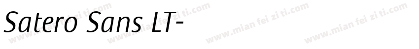 Satero Sans LT字体转换